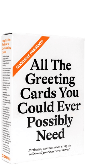ClickHole Greeting Cards (Three-Quarter View of Box)