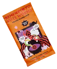 2018 Halloween Candy: Remember to Vote Worms (Front of Wrapper)