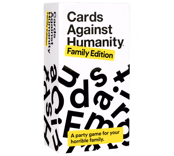 Cards Against Humanity: Family Edition (Three-Quarter View of Box)