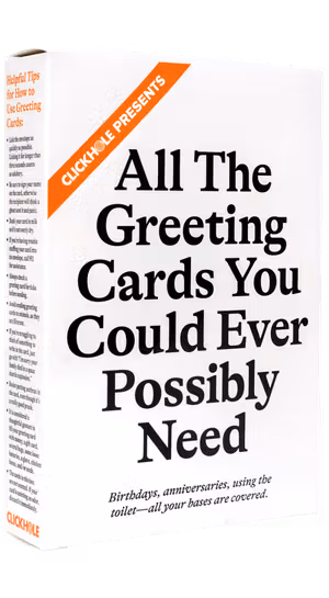 ClickHole Greeting Cards (Three-Quarter View of Box)
