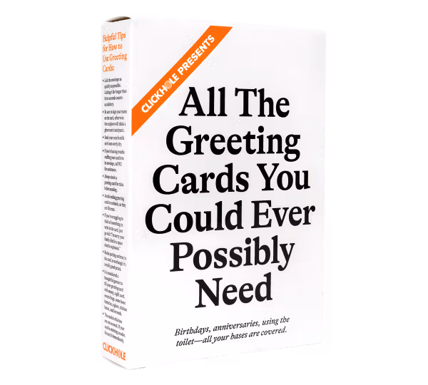 ClickHole Greeting Cards (Three-Quarter View of Box)